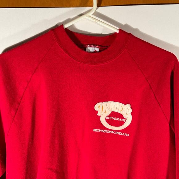 Vintage Druther’s Restaurant Brownstown Indiana IN Crewneck Sweater XL USA - Picture 2 of 9